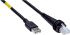 Kabel USB Złącze A USB A Złącze B RJ45 dł. 3m Przewód USB kolor: Czarny