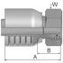 Parker Crimped Hose Fitting 1/2 in Hose to M24, 1C970-16-8