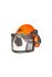 SIP Protection Head-to-toe Orange Hard Hats with Chin Strap, Adjustable, Ventilated