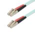 StarTech.com LC to LC Duplex OM4 Multi Mode OM4 Fibre Optic Cable, Light Blue, 20m