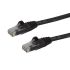 StarTech.com Cat6 Straight Male RJ45 to Straight Male RJ45 Ethernet Cable, Black PVC Sheath, 75ft, CMG Rated