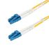 StarTech.com LC to LC Duplex OS2 Single Mode OS2 Fibre Optic Cable, Yellow, 20m