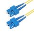 StarTech.com SC to SC Duplex OS2 Single Mode OS2 Fibre Optic Cable, Yellow, 10m