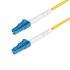 StarTech.com LC to LC Duplex OS2 Single Mode OS2 Fibre Optic Cable, Yellow, 10m