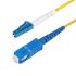 StarTech.com LC to SC Duplex OS2 Single Mode OS2 Fibre Optic Cable, Yellow, 10m