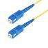 StarTech.com SC to SC Duplex OS2 Single Mode OS2 Fibre Optic Cable, Yellow, 100m