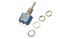 APEM Toggle Switch, Panel Mount, Momentary-Off-Momentary, 1P, Solder Lug Terminal, 125V ac
