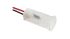 QS Series White Panel Mount Indicator, 220V ac, 12mm Mounting Hole Size, Lead Wires Termination