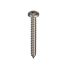 RS PRO A2/304 Stainless Steel Pan Head Self Tapping Screw, N°6 x 5/16in Long 8mm Long