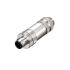 Weidmüller Connector, 4 Contacts, Screw, M12 Connector, Plug and Socket, Male and Female Contacts, IP67, SAISM Series