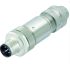 Weidmüller Connector, 4 Contacts, Screw, M12 Connector, Plug and Socket, Male and Female Contacts, IP67, FBCON Series