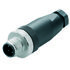 Weidmüller Connector, 4 Contacts, Screw, M12 Connector, Plug and Socket, Male and Female Contacts, IP67, SAIS Series