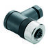 Weidmüller Connector, 4 Contacts, Screw Mount, M12 Connector, Socket, Male and Female Contacts, IP67, SAIBW Series