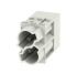 Module insert for industrial connector,
