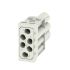Weidmüller Heavy Duty Power Connector Insert, 16A, Male, ModuPlug Series, 6 Contacts