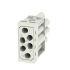Weidmüller Heavy Duty Power Connector Insert, 16A, Female, ModuPlug Series, 6 Contacts