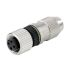 Weidmüller Connector, 4 Contacts, Cable Mount, M12 Connector, Socket, Female, IP67, SAIB Series