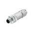 Weidmüller Connector, 5 Contacts, Screw, M12 Connector, Plug and Socket, Male and Female Contacts, IP67, SAIS Series