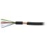 Kabeltronik Multicore Cable, 5 Cores, 0.05 mm², CY, Screened, 100m, Black PVC Sheath, 30 AWG