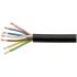 Kabeltronik Multicore Cable, 3 Cores, 0.5 mm², YY, Unscreened, 100m, Black PVC Sheath, 20 AWG