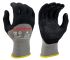 KYORENE 01-108 Black, Grey Graphene General Purpose Work Gloves, Size 6, Nitrile Micro-Foam Coating