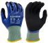 KYORENE K01-424 Grey Graphene Cut Resistant Work Gloves, Size 8, Nitrile Micro-Foam Coating