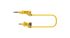 Electro PJP Plug, 12A, 30/60V ac/dc, Yellow, 50mm Lead Length