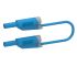 Blue Male to Male Banana Plug, 4 mm Connector, Plug In Termination, 36A, 1kV, Nickel Plating