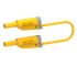Electro PJP Plug, 12A, 1kV, Yellow, 100mm Lead Length
