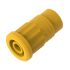 Electro PJP Yellow Female Banana Socket, 4 mm Connector, Press Fit Termination, 36A, 1kV, Nickel Plating