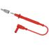 Red Male Banana Plug, 4 mm Connector, Plug In Termination, 36A, 1kV, Nickel Plating