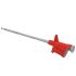 Electro PJP Red Hook Clip with , 6A, 1kV, 4mm Socket