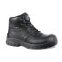 Rockfall PM4008 Black Fibreglass Toe Capped Men's Safety Boots, UK 8, EU 42