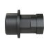 PMA Straight Connector, Conduit Fitting, 10mm Nominal Size, M20, Polyamide 6, Black