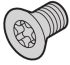 nVent-SCHROFF Zinc Plated Steel Countersunk Screw, RoHS Compliant, M5mm x 12mm