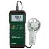 Extech 407113 Vane Anemometer, 35m/s Max, Measures Air Velocity, Temperature