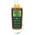 Extech EA15-NIST Handheld Thermometer for Temperature measurement Use, E, J, K, N, R, S, T Probe, 2 Input(s), +1999.9°F
