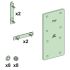 Schneider Electric Linergy Series Accessory Kit for Use with PrismaSeT PrismaSeT P Enclosure, 290 x 150mm