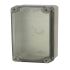 Fibox PC Series Light Grey Polycarbonate General Purpose Enclosure, IP66, IP67, IK08, Transparent Lid, 170 x 85 x 80mm