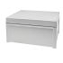 Fibox TPC Series Light Grey Polycarbonate General Purpose Enclosure, IP65, IK07, IK08, Grey Lid, 344 x 289 x 117mm
