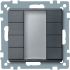 Schneider Electric MTN Lichtschalter 4-teilig Druckknopf-Lichtschalter Schwarz IP 20