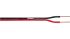 Tasker Screened 2 Core Audio Cable, 0.75 mm² CSA, 2.50x5.00mm od, 100m, Black, Red