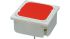 Red Short Tactile Switch, 1 NO 20mA 19.05mm Through Hole
