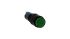 Interruptor de Botón Pulsador Idec AL1M, color de botón Verde, 1 CO, acción momentánea, 220V, Montaje en Panel, IP40,