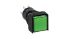 Idec A6 Series Illuminated Illuminated Push Button Switch, Momentary, Panel Mount, 16.2mm Cutout, 2CO, Green LED, 220V