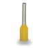 Wago, 216 Insulated Ferrule, 12mm Pin Length, 2.3mm Pin Diameter, Yellow