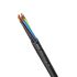 Lapp H05RR-F Control Cable, 2 Cores, 1.5 mm², Unscreened, Black Rubber Sheath, 16