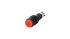 1.15.106 Series Illuminated Push Button Switch, On-On, Panel Mount, 9.1mm Cutout, 1NO+1NC, Red LED, 24V, IP40