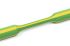 Heat Shrink Tubing, Green, Yellow 9mm Sleeve Dia. x 30m Length 3:1 Ratio, 333 Series