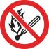 Self-Adhesive Fire Safety Hazard Warning Sign
